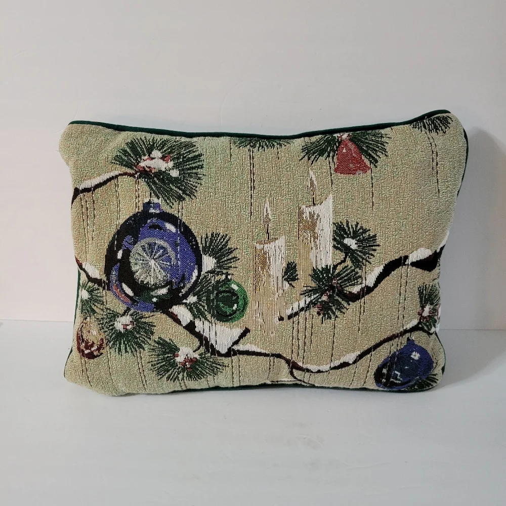 Vintage Christmas Tapestry Decorative Pillows